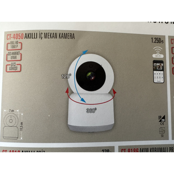 Çata akılı kamera ct-4050 ürün görseli 1