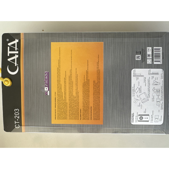 Ct-203 çift butonlu kablosuz zil - Resim 2