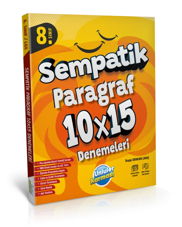 Ünlüler Karması 8. Sınıf Paragraf Sempatik 10 x 15 Deneme ürün görseli 1