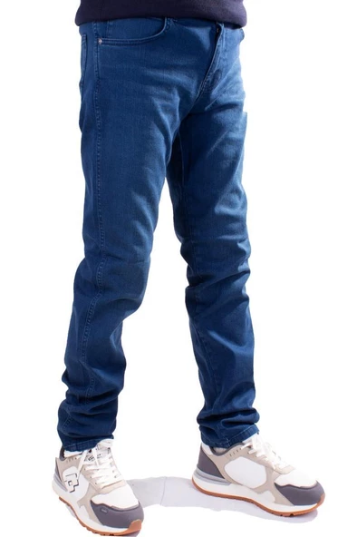 Twister Vegas 724-02 Mavi Yüksek Bel Rahat Paça Erkek Jeans Pantolon ürün görseli 1