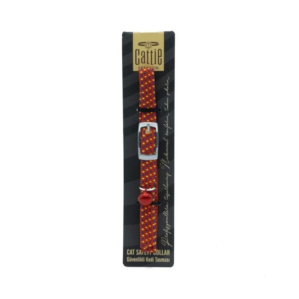 Cattie Lastikli Kedi Boyun Tasması Kırmızı 1x20-30 Cm ürün görseli 1