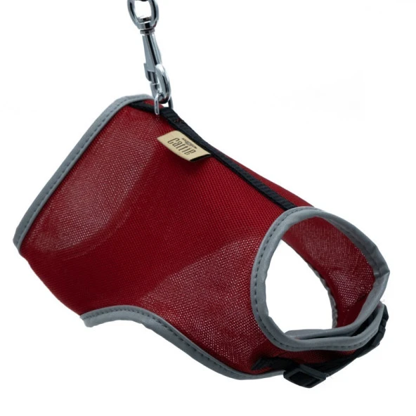 Cattie Havalı Kedi Göğüs ve Gezirme Tasması Takım Kırmızı 1x25-35 Cm ürün görseli 1