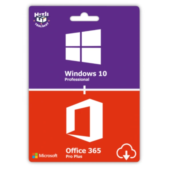 Windows 10 Pro ve Office 365 Pro Plus 32 64 Bit Türkçe İngilizce Global Destekli ürün görseli 1