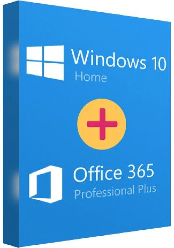 Windows 10 Home ve Office 365 Pro Plus 32-64 Bit Türkçe Destekli ürün görseli 1
