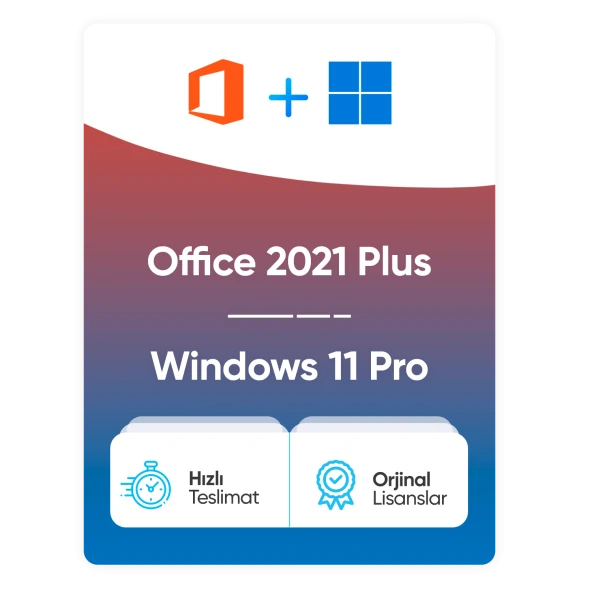 MICROSOFT Windows 11 Pro + Office 2021 Pro Plus Dijital Ürün Anahtarı ürün görseli 1