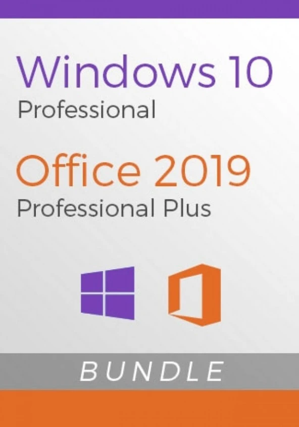 Windows 10 Pro '' Office 2019 Pro Plus PC 32-64 Bit Türkçe-İngilizce Global Destekli ürün görseli 1