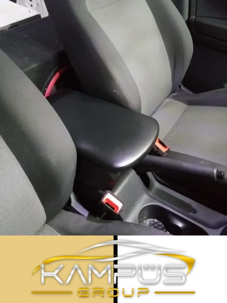 CARFACE Seat Leon Deri Kol Dayama Kolçak Siyah Özel Üretim Mdf ürün görseli 1