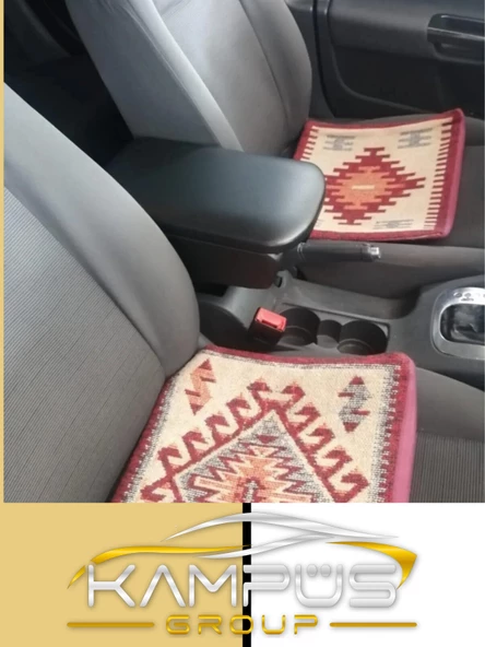 CARFACE  Vw Golf 5 Deri Kol Dayama Kolçak Siyah Özel Üretim Mdf ürün görseli 1