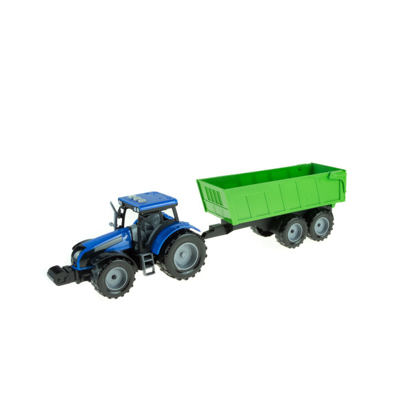 Oyuncak Model Traktör Römorklu Işıklı Sesli Sürtmeli 20 Cm ürün görseli 1
