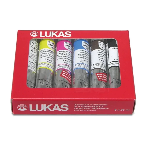 Lukas Studio Yağlı Boya Seti Assortment Box 6x20ml 6482 - Resim 2