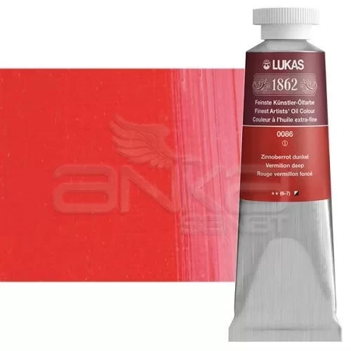Lukas 1862 37ml Yağlı Boya Seri:1 No:0086 Vermillion Koyu ürün görseli 1