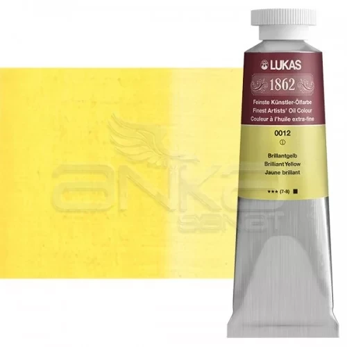 Lukas 1862 37ml Yağlı Boya Seri:1 No:0012 Brilliant Sarı-Koyu ürün görseli 1