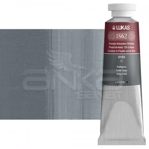 Lukas 1862 37ml Yağlı Boya Seri:1 No:0192 Gri 2 (Soğuk Gri) ürün görseli 1