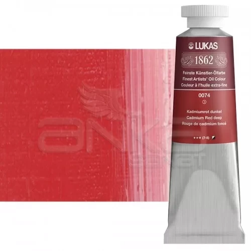 Lukas 1862 37ml Yağlı Boya Seri:3 No:0074 Kadmium Kırmızı Koyu ürün görseli 1