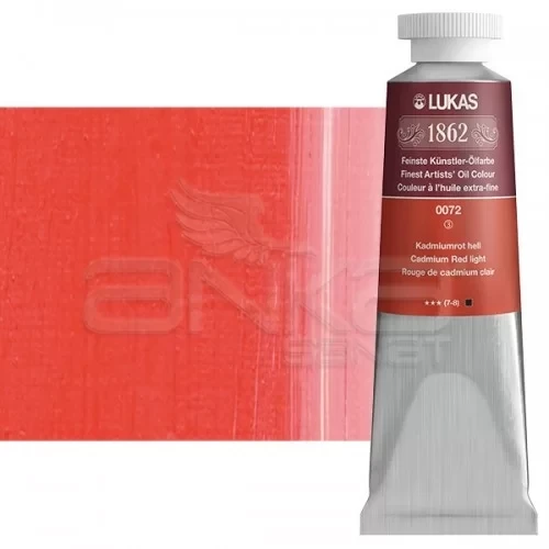 Lukas 1862 37ml Yağlı Boya Seri:3 No:0072 Kadmium Kırmızı Açık ürün görseli 1