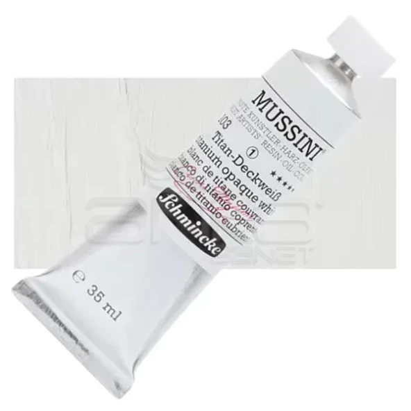 Mussini 35ml Yağlı Boya Seri:1 No:103 Titanium Opaque White ürün görseli 1