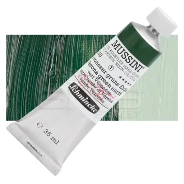 Mussini 35ml Yağlı Boya Seri:1 No:640 Verona Green Earth ürün görseli 1
