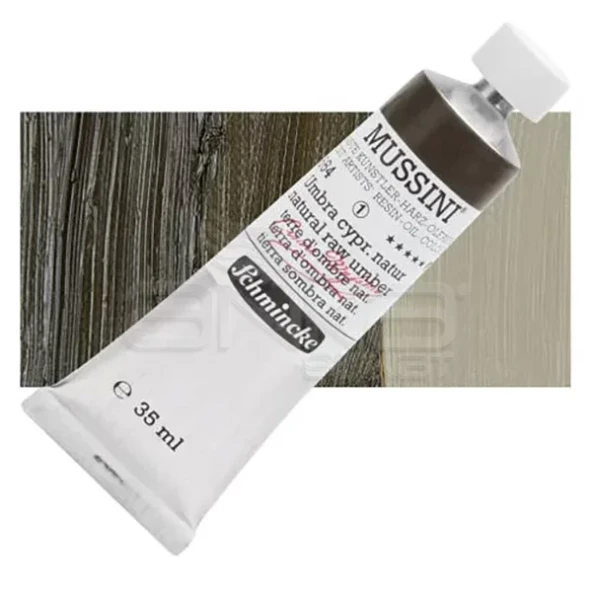 Mussini 35ml Yağlı Boya Seri:1 No:664 Naturel Raw Umber ürün görseli 1