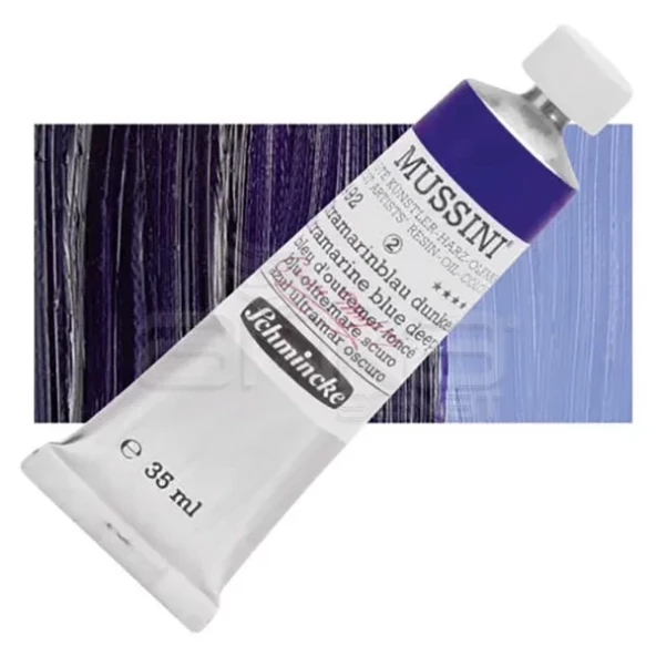 Mussini 35ml Yağlı Boya Seri:2 No:492 Ultramarine Blue Deep ürün görseli 1