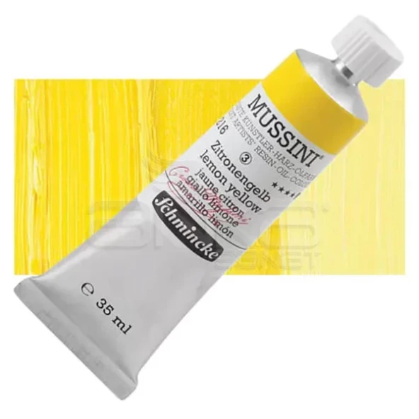Mussini 35ml Yağlı Boya Seri:3 No:216 Lemon Yellow ürün görseli 1
