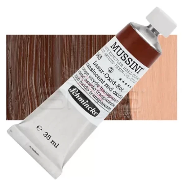 Mussini 35ml Yağlı Boya Seri:3 No:365 Translucent Red Oxide ürün görseli 1