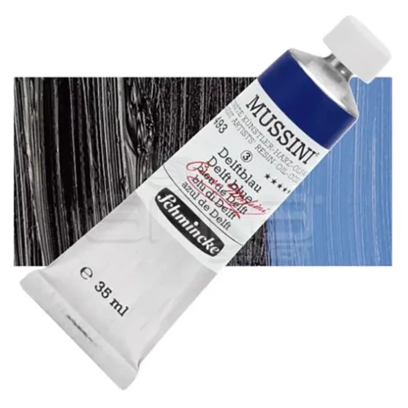 Mussini 35ml Yağlı Boya Seri:3 No:493 Delft Blue ürün görseli 1