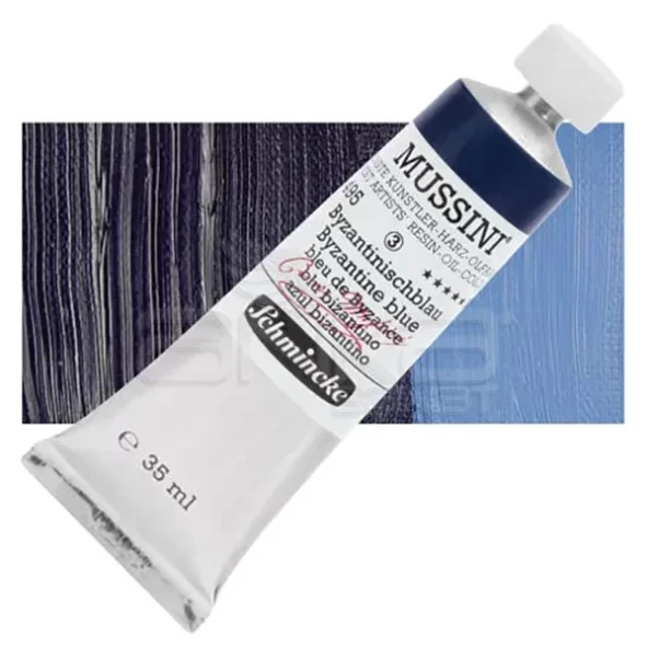 Mussini 35ml Yağlı Boya Seri:3 No:495 Byzantine Blue ürün görseli 1