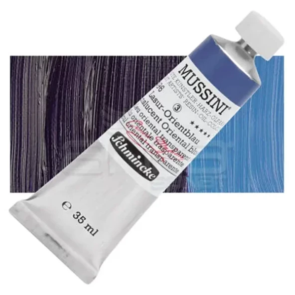 Mussini 35ml Yağlı Boya Seri:3 No:496 Translucent Oriental Blue ürün görseli 1