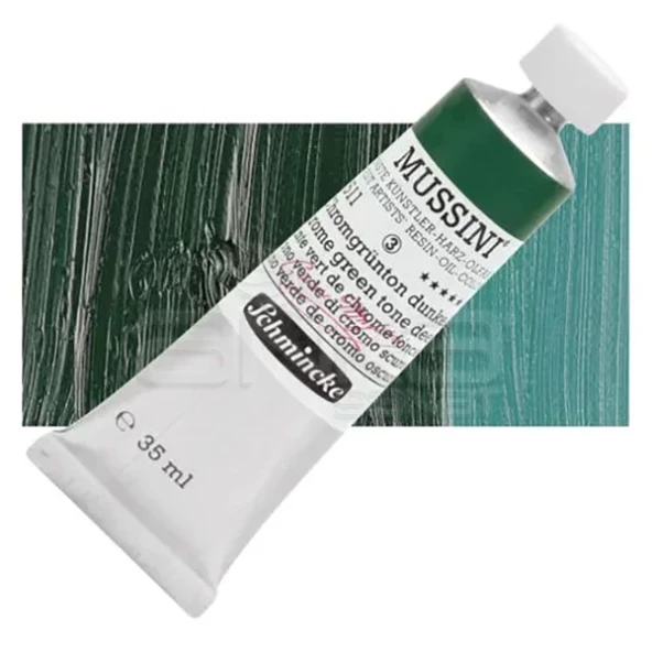 Mussini 35ml Yağlı Boya Seri:3 No:511 Chrome Green Tone Deep ürün görseli 1