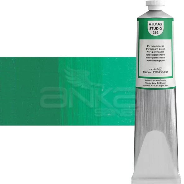 Lukas Studio Yağlı Boya 200ml 363 Permanent Green Light ürün görseli 1