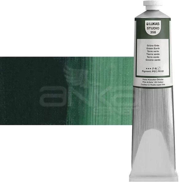Lukas Studio Yağlı Boya 200ml 358 Green Earth ürün görseli 1
