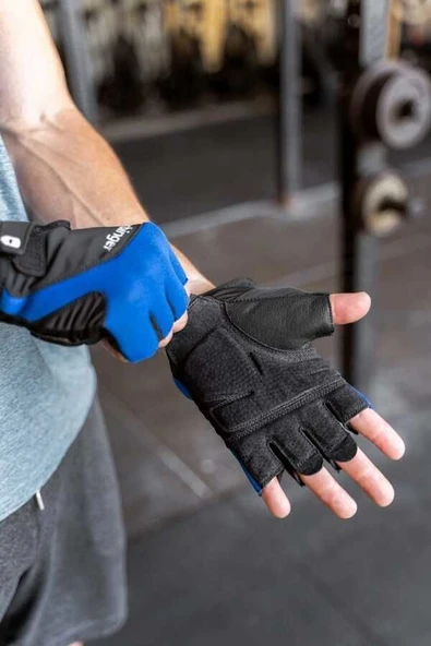 Harbinger Training Grip 2.0 Unisex Mavi Ağırlık Eldiveni - Resim 4