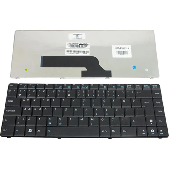 Asus K40, K40A, K40Ab, K40Ac, K40Ad, K40Ae, K40Af, K40C, K40I, K40Id, K40Ie, K40Ij, K40IL, K40In, K40Ip Klavye TR ürün görseli 1