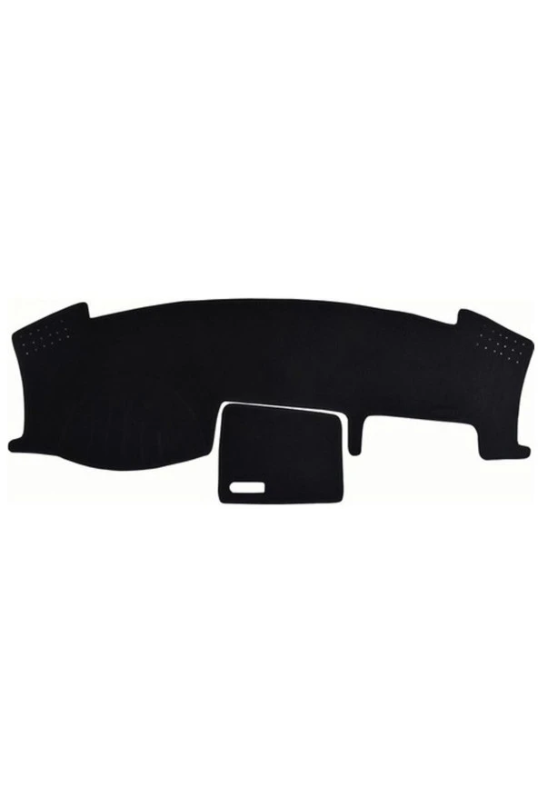 2003-2016 Modellerine Uygun Volkswagen Transporter T5 Torpido Koruma Halısı Siyah Kenar Renk ürün görseli 1