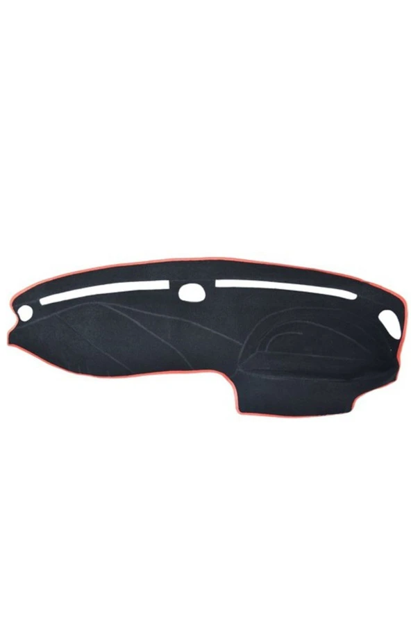 Fiat Palio 1996-2002 Modelleri Için Uygun Torpido Koruma Halısı Siyah Kenar Renk Kırmızı ürün görseli 1