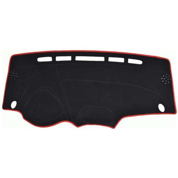 Honda Jazz 2008-2014 Modelleri Için Uygun Torpido Koruma Halısı Siyah Kenar Renk Kırmızı ürün görseli 1