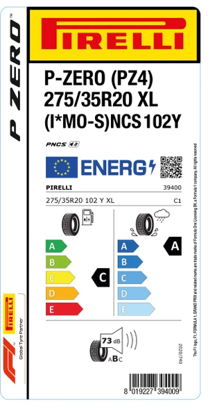 Pirelli 275/35 R20 102Y Xl I Mo-S Ncs P-Zero Pz4   Lastiği - 2023 ürün görseli 1