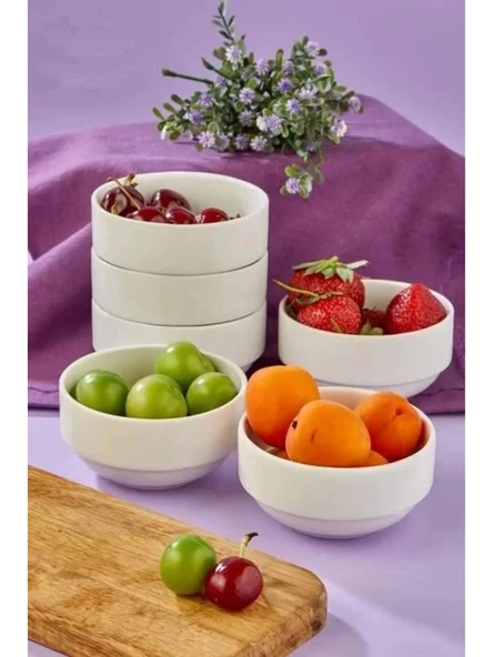Cooker CKR4133 Beyaz Porselen Joker Kase 10 cm 6'lı ürün görseli 1