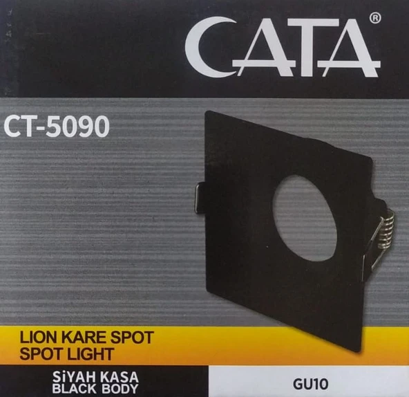 Cata Ct-5090 Lion Siyah Kasa Kare Spot ürün görseli 1