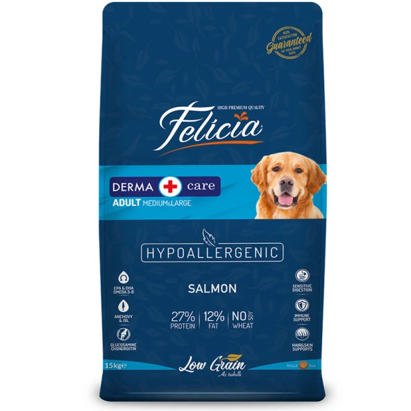 Felici Derma Somonlu Yetişkin Köpek Maması 15 Kg ürün görseli 1
