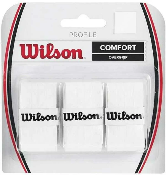 Wilson Pro Comfort 3'lü Beyaz Tenis Gribi WRZ4025WH ürün görseli 1