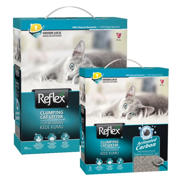 Reflex Aktif Karbonlu Bentonit Kedi Kumu 6 Lt ürün görseli 1