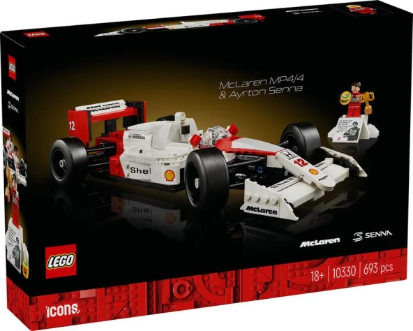 LEGO Icons 10330 McLaren MP4/4 and Ayrton Senna ürün görseli 1