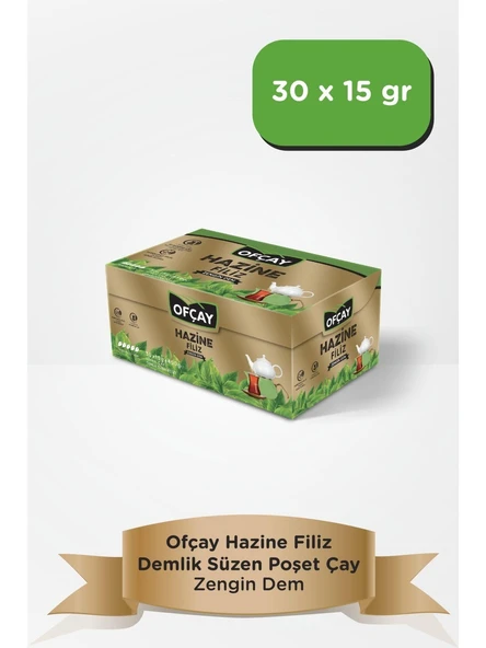 Ofçay Hazine Zengin Dem 15 gr 30'lu 12 Adet Demlik Poşet Çay ürün görseli 1