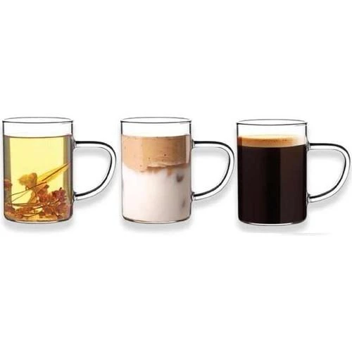 Termisil Cam Ateşe Dayanıklı Kupa 6 Adet 220 ML ürün görseli 1