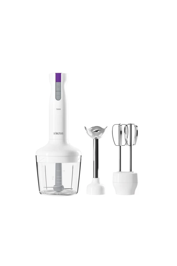 Altabi Blender Seti 700 W Altus Beyaz ürün görseli 1