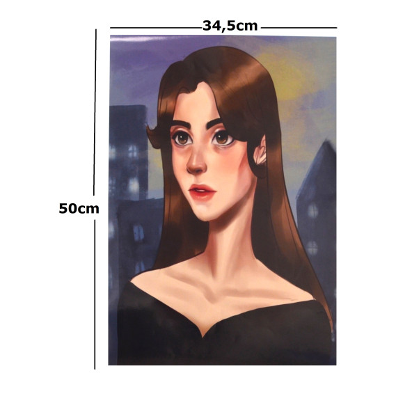 Kadın Poster Tablo 34,5cmX 50cm ürün görseli 1