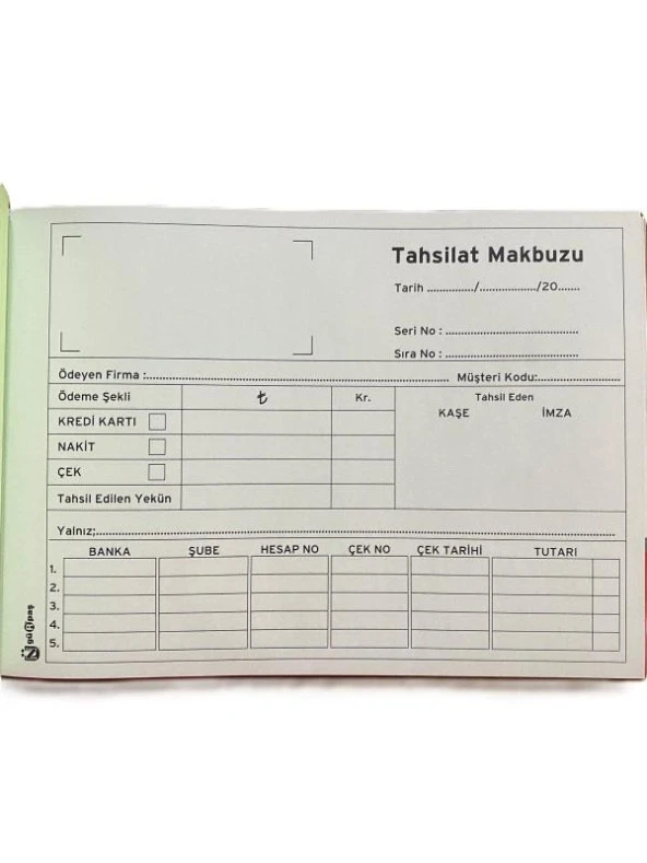 GÜRPAŞ OTOKOPOLİ TAHSİLAT MAKBUZU - Resim 2