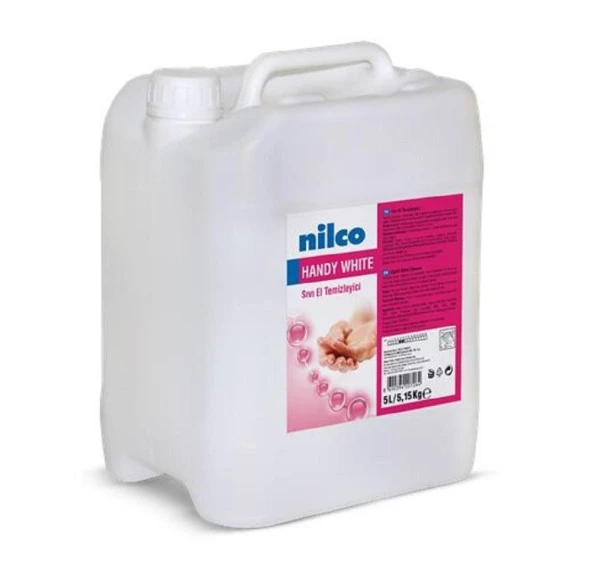 Nilco HANDY WHITE 5LT/5.15KG BEYAZ SEDEFLİ SIVI EL SABUNU ürün görseli 1