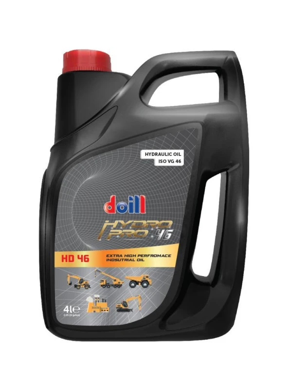 Doill HYDROPRO HD 46 ISO VG 46 4 Litre Hidrolik Sistem Yağı (Üretim Yılı: 2026) ürün görseli 1